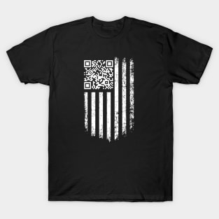 Trump Dance QR America Flag T-Shirt